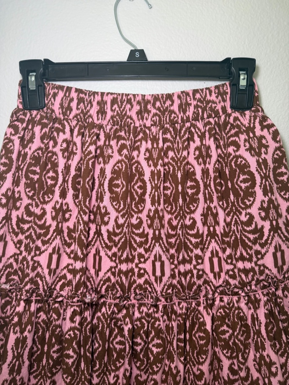 REVOLVE o.p.t. Boho Cottagecore 100% Cotton Tiered Maxi Skirt Size XS Brunch - Picture 3 of 7